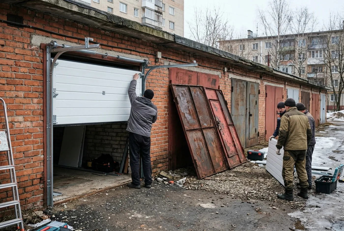Замена гаражных ворот в Челябинске